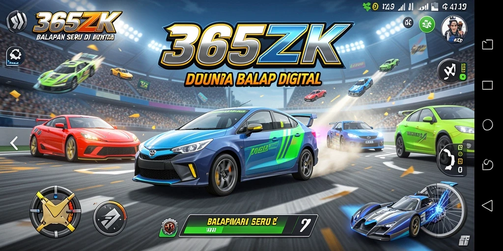 Gameplay Racing seru dan menegangkan di 365ZK.