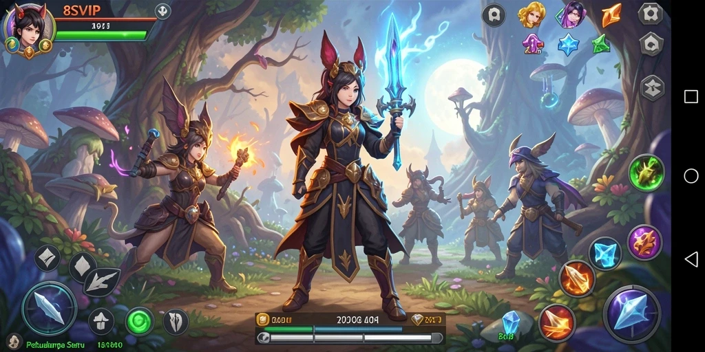 Tampilan dramatik gameplay 8SVIP dalam petualangan seru.
