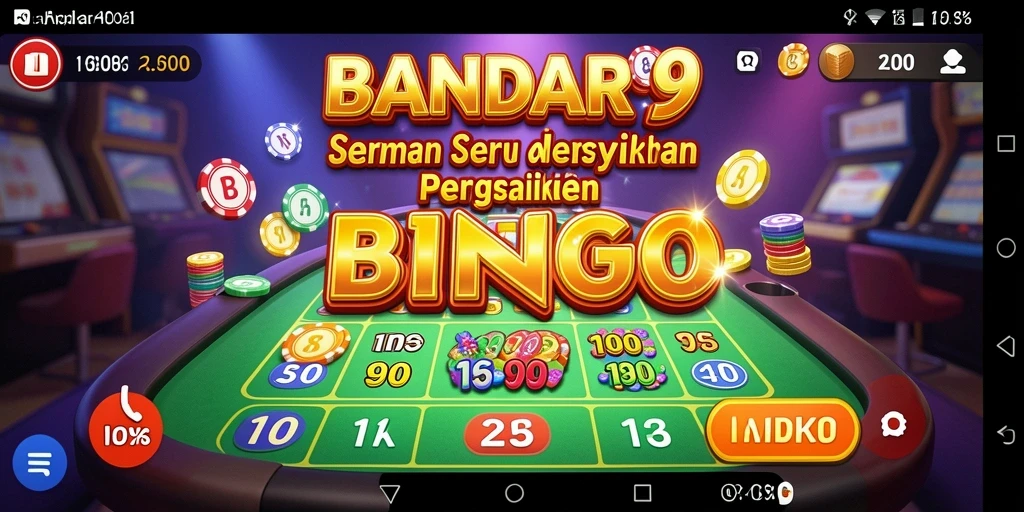 Screenshot gameplay asli BANDAR99 dengan tampilan bingo yang menarik.