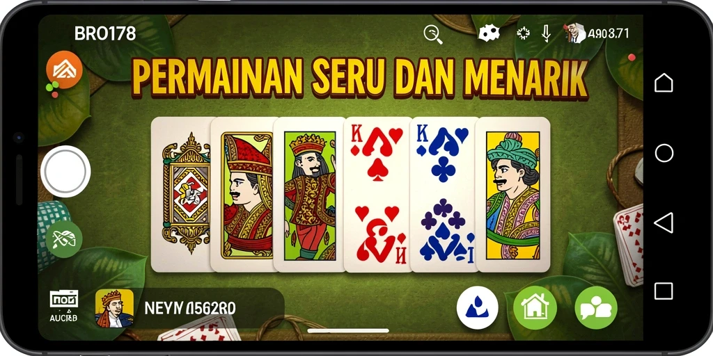 Tampilan gameplay BRO178 yang imersif dan dinamis dalam permainan Domino.