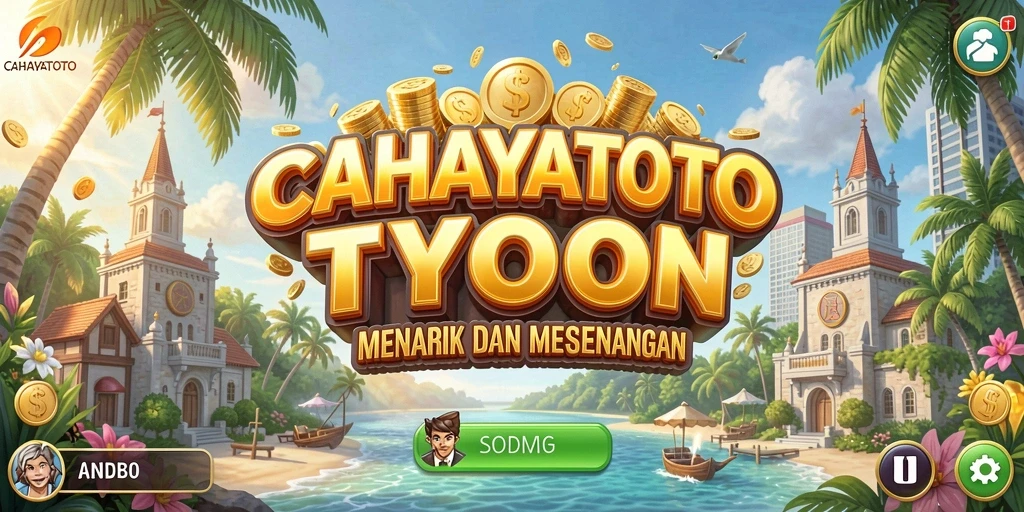 Screenshot gameplay CAHAYATOTO yang menunjukkan keseruan mengelola bisnis.