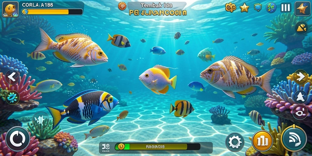 Tampilan gameplay <strong>CORLA188</strong> yang menarik dengan aksi tangkap ikan.