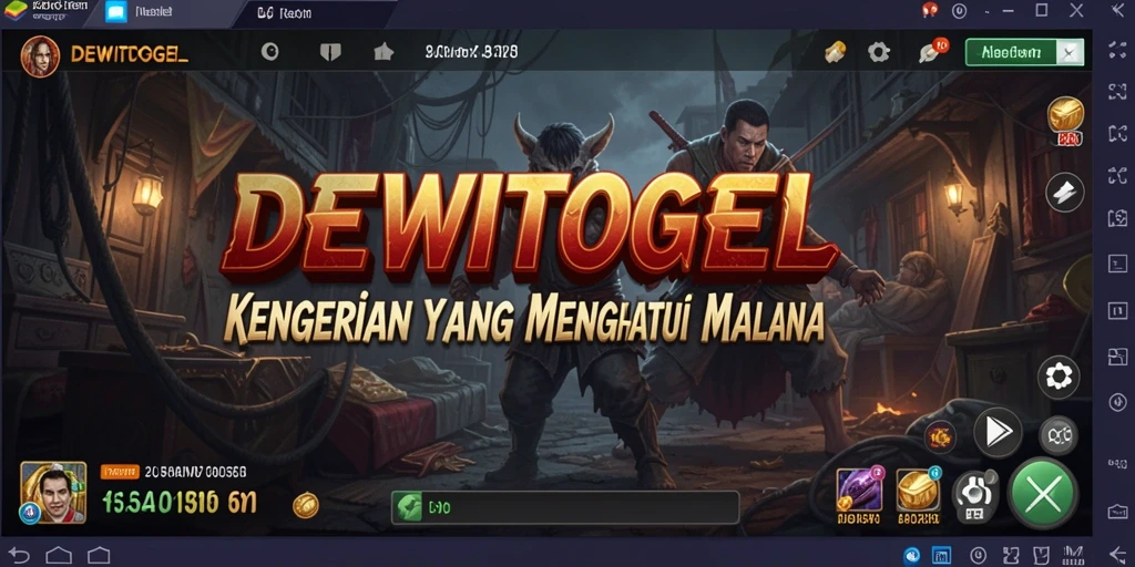 Tampilan gameplay DEWITOGEL yang menegangkan dan menyeramkan.