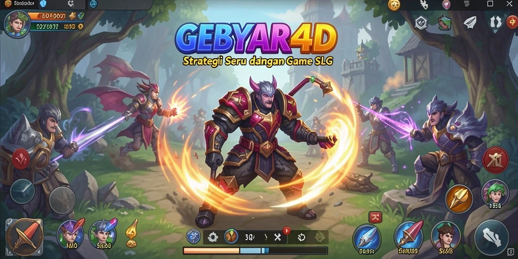 Tampilan gameplay yang menampilkan kekuatan dan strategi dalam GEBYAR4D.