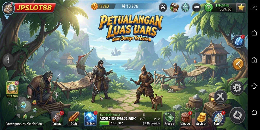 Gameplay JPSLOT88 yang penuh petualangan di dunia terbuka.