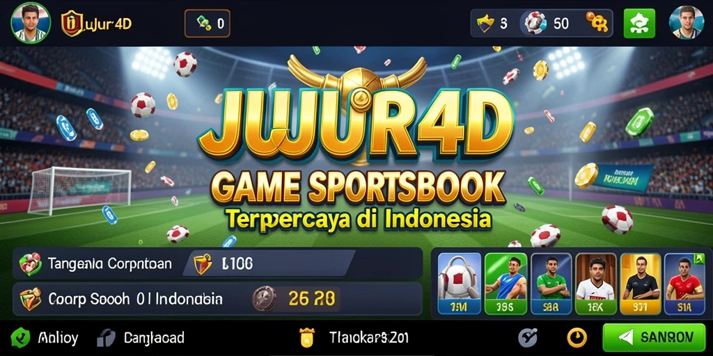 Tampilan menarik dari gameplay JUJUR4D dalam sportsbook.
