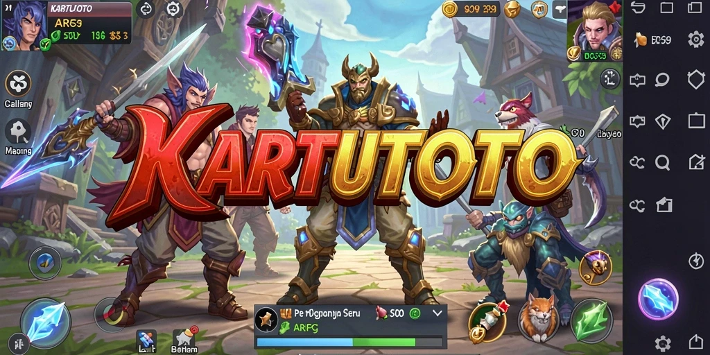 Tampilan gameplay KARTUTOTO yang mendebarkan dan penuh aksi.
