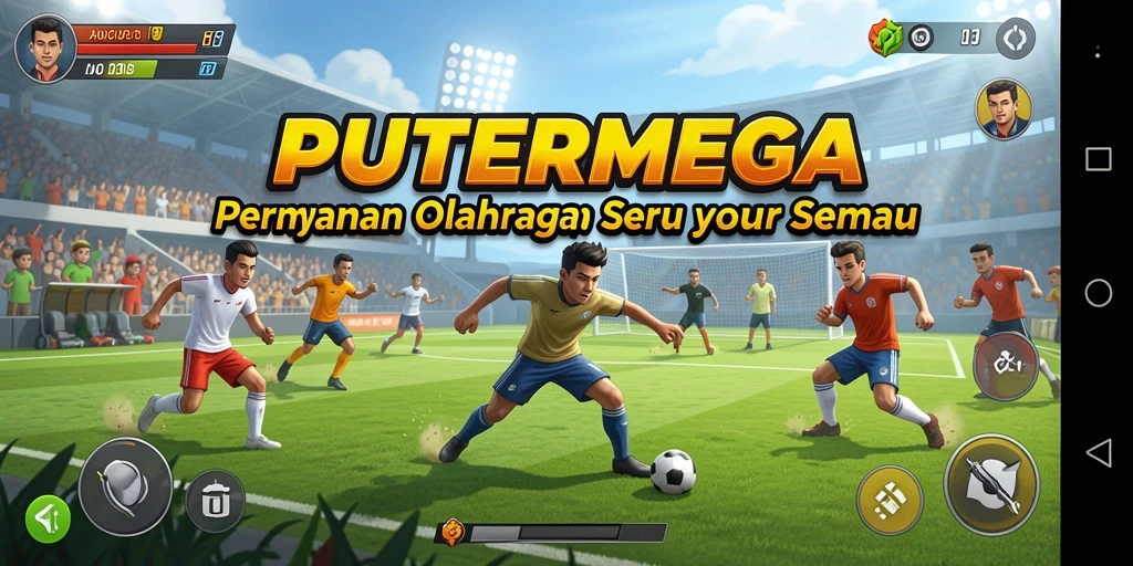 Screenshot PUTERMEGA yang menampilkan gameplay seru dalam olahraga.