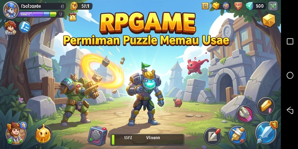 Tampilan gameplay RPGAME yang menarik dan menantang puzzle.