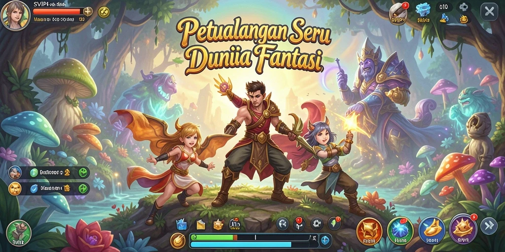 Tangkapan layar gameplay <strong>SVIP4</strong> menunjukkan petualangan seru dan penuh aksi.