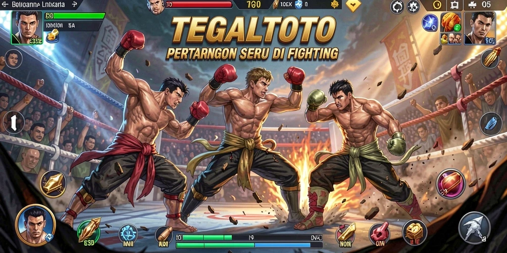 Tampilan gameplay TEGALTOTO yang dinamis dan penuh aksi.