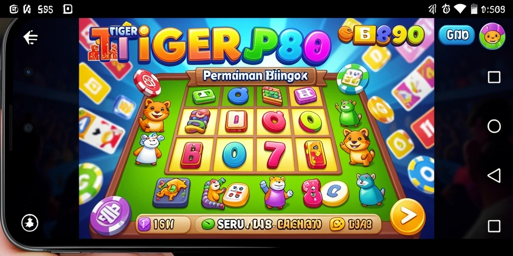 Screenshot gameplay seru dari TIGERJP88 yang menampilkan suasana permainan Bingo.