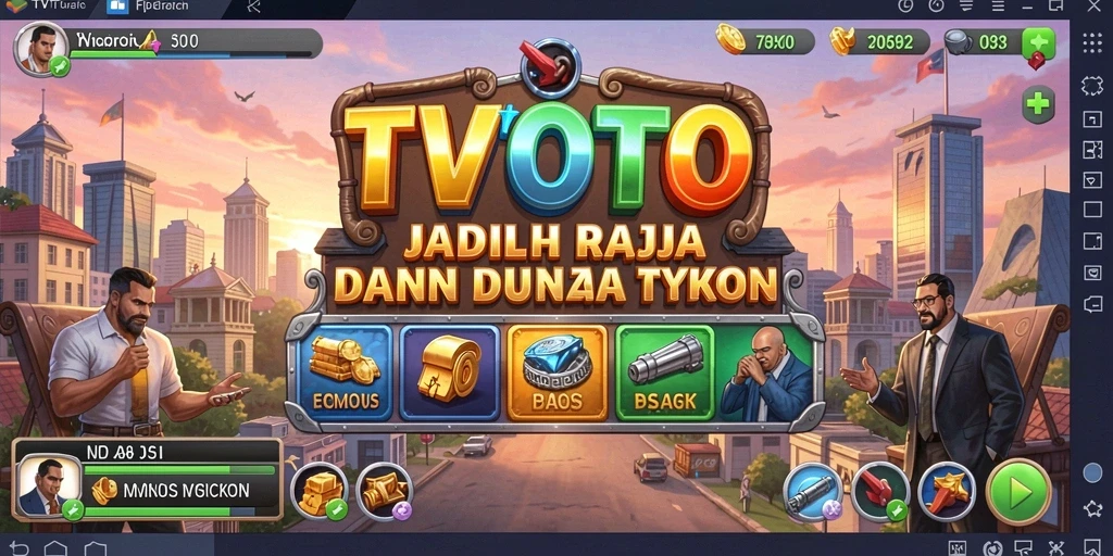 Tampilan gameplay <strong>TVTOTO</strong> yang mendebarkan dan interaktif dalam dunia Tycoon.